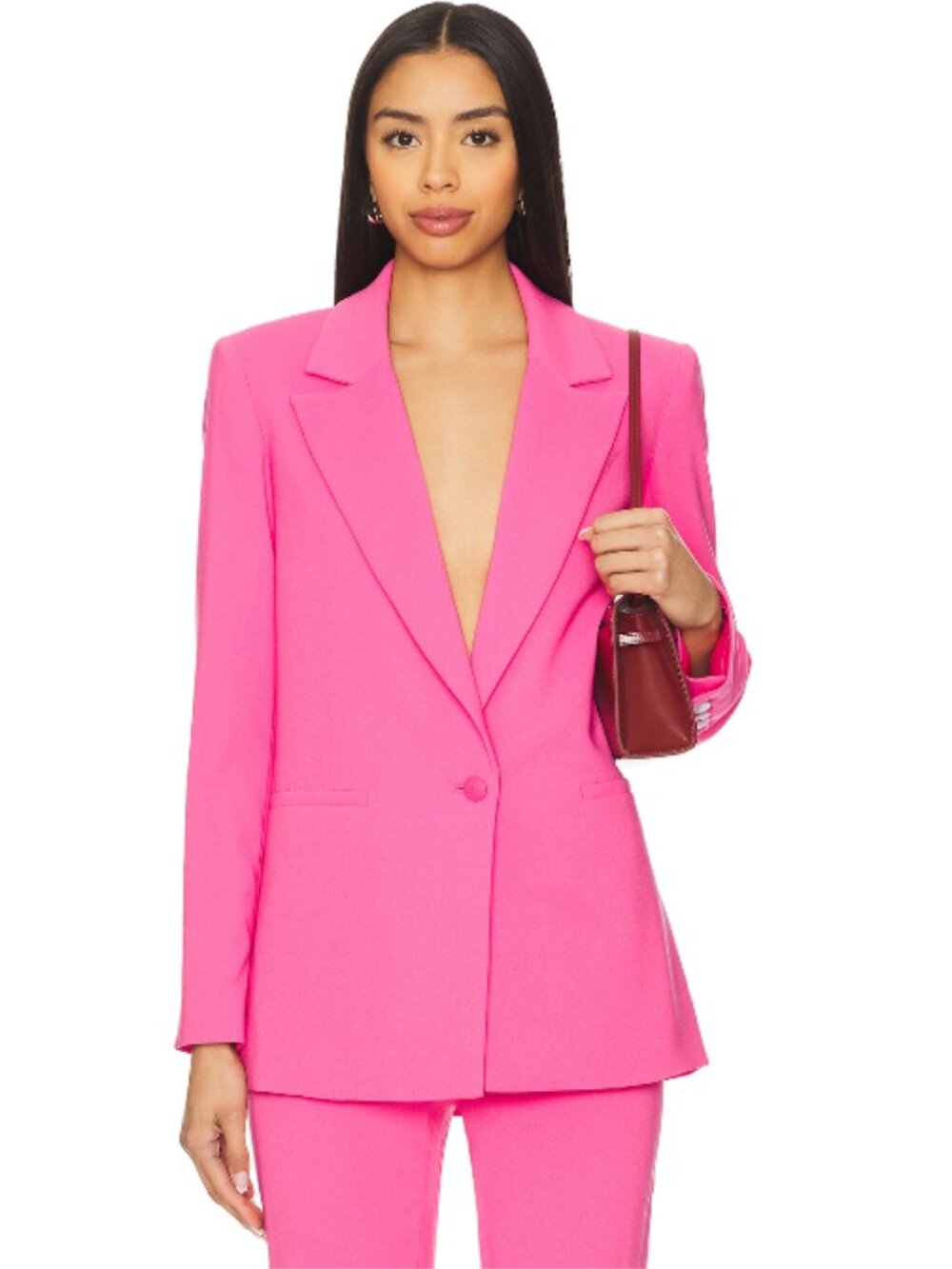 Alice + Olivia Denny Boyfriend Blazer Wild Pink NWT